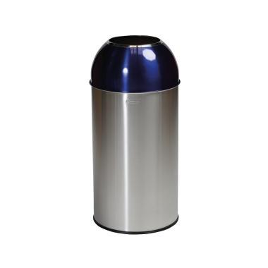 Probbax OD-6140-SBLU nyitott szemetes 40L rozsdamentes kék