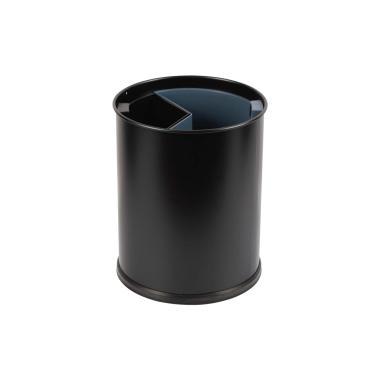 Probbax WB-1253-BLA waste bin with 2 removable compartments 13L black
